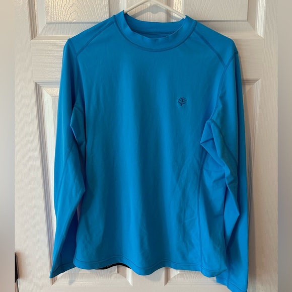 Set of 2 Coolibar UPF 50+ Blue UV Protection Shirts size XL pink and blue - Picture 7 of 8